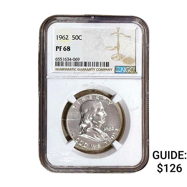 1962 Franklin Half Dollar NGC PF68