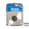Image 1 : 1911-S Wheat Cent ANACS EF40