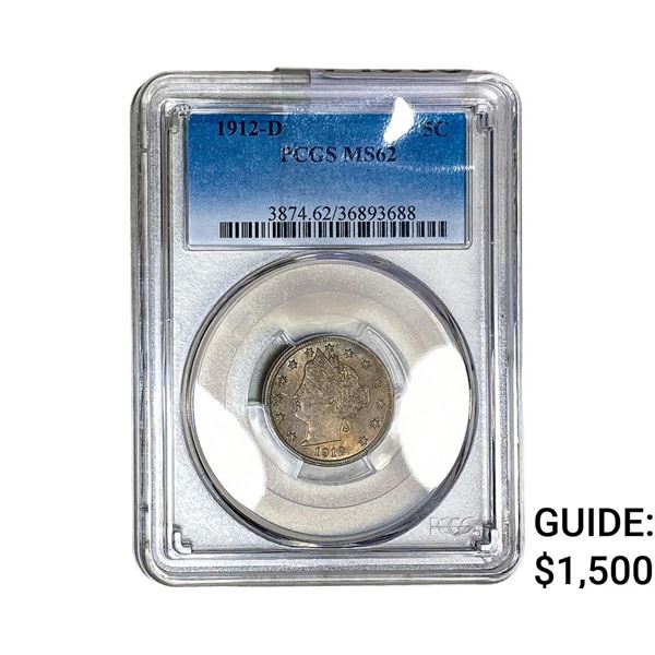 1912-D Liberty Victory Nickel PCGS MS62