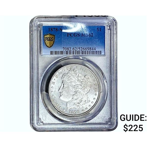 1878-S Morgan Silver Dollar PCGS MS62