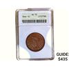 1846 Braided Hair Large Cent ANACS AU55