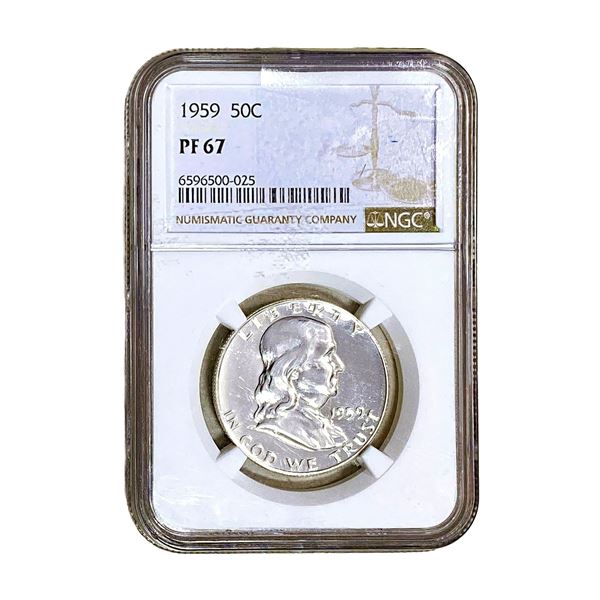 1959 Franklin Half Dollar NGC PF67