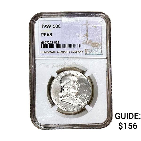 1959 Franklin Half Dollar NGC PF68