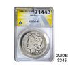 Image 1 : 1882-CC Morgan Silver Dollar ANACS G6