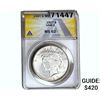 Image 1 : 1927 Silver Peace Dollar ANACS MS62 VAM-1