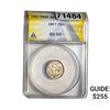 Image 1 : 1867 Nickel Three Cent ANACS AU55