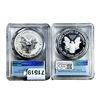 Image 2 : [2 Coins] 2012 Rev of PR Silver Eagle PCGS PR70