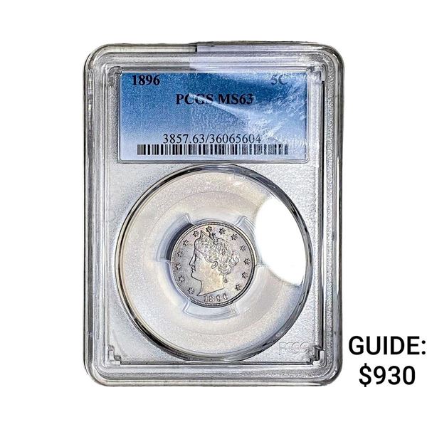 1896 Liberty Victory Nickel PCGS MS63