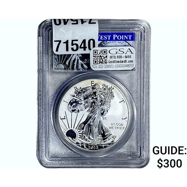 2013-W Silver Peace Dollar PCGS PR70