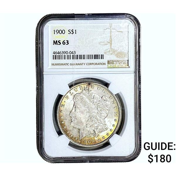 1900 Morgan Silver Dollar NGC MS63