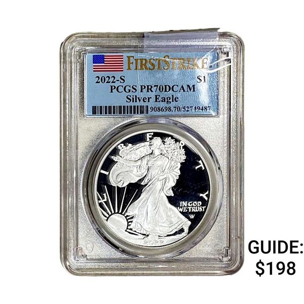 2022-S Silver Eagle PCGS PR70 DCAM