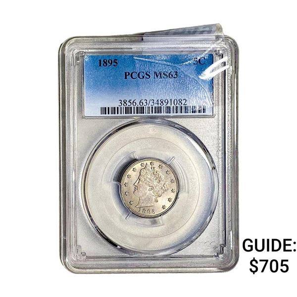 1895 Liberty Victory Nickel PCGS MS63