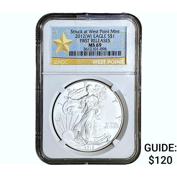 2012-W Silver Eagle NGC MS69 First Releases