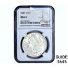 Image 1 : 1887-O Morgan Silver Dollar NGC MS63
