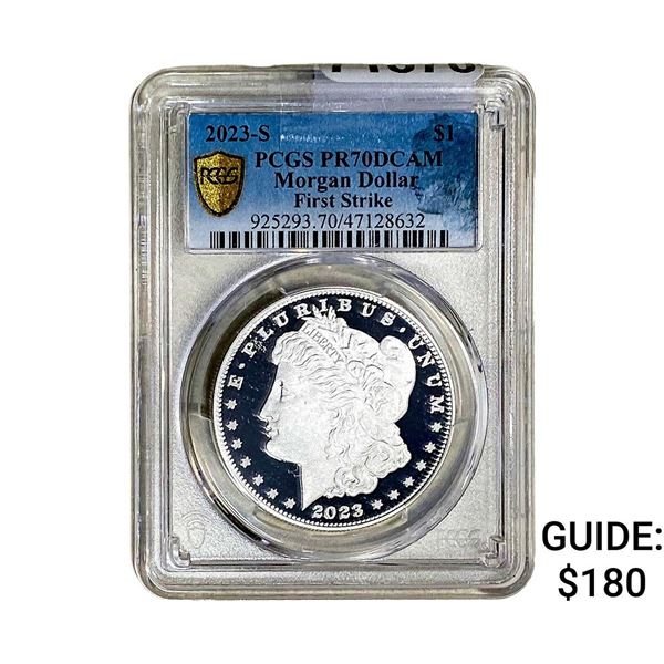 2023-S Morgan Silver Dollar PCGS PR70 DCAM