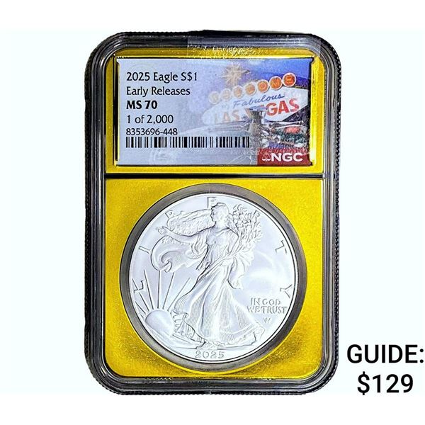 2025 Silver Eagle NGC MS70 Early Releases