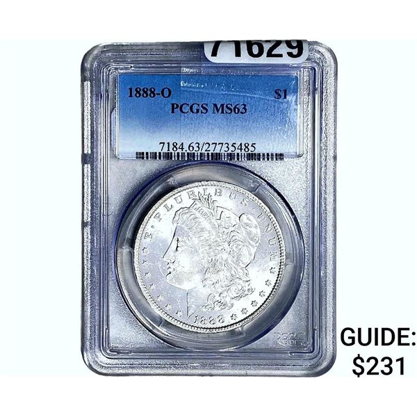 1888-O Morgan Silver Dollar PCGS MS63
