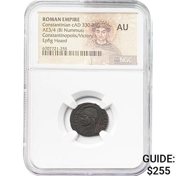 Roman Constantine I, AD 307-337 BI Reduced Nummus NGC XF