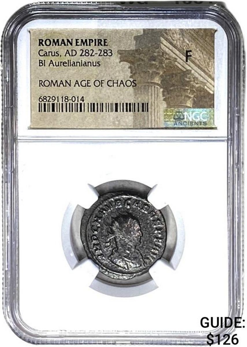 Roman Carus, AD 282-283 BI Aurelianianus NGC F