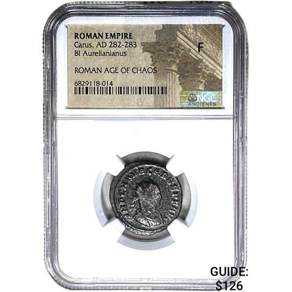 Roman Carus, AD 282-283 BI Aurelianianus NGC F