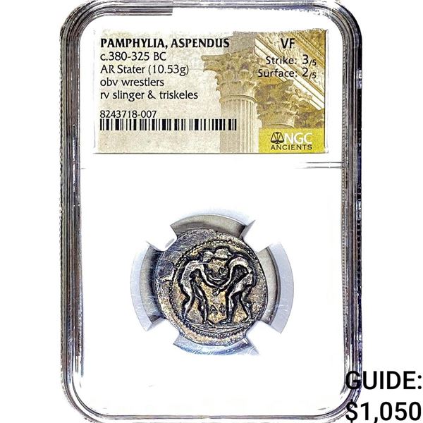 Pamphylia, Aspendus c.380-325 BC Silver Stater