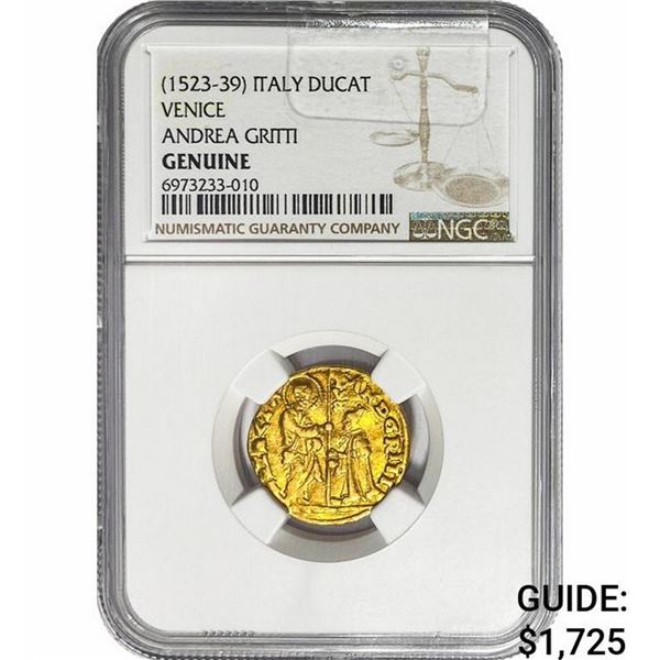 [1523-39] Venice .138oz Gold Andrea Gritti Ducat NGC