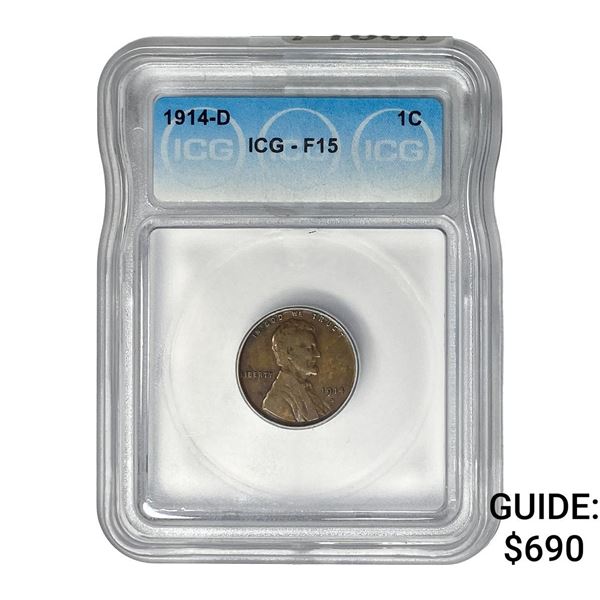 1914-D Wheat Cent ICG F15