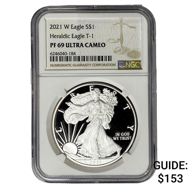 2021 Silver Eagle NGC PF69 Ultra Cameo