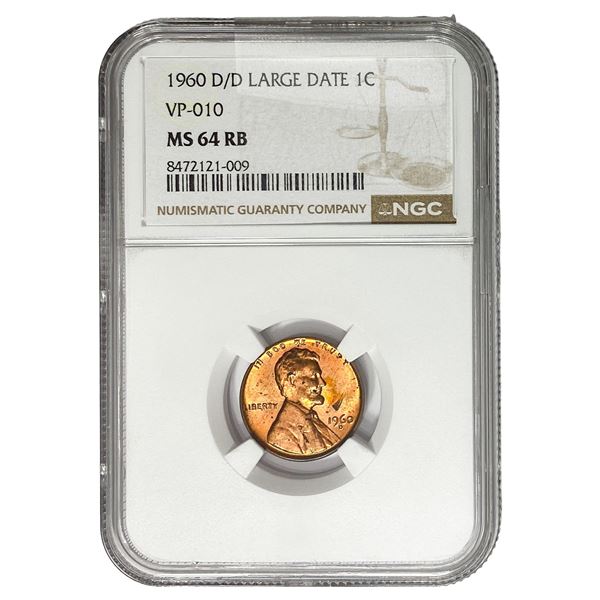 1960-D/D Lincoln Memorial Cent NGC MS64 RB