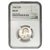 Image 1 : 1946 Washington Silver Quarter NGC MS65