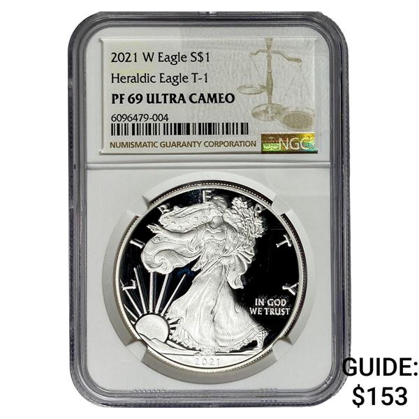 2021 Silver Eagle PF 69Ultra Cameo