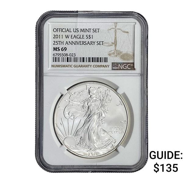 2011-W Silver Eagle NGC MS69
