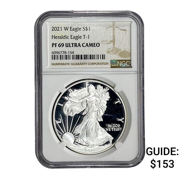 2021 Silver Eagle NGC PF69 Ultra Cameo