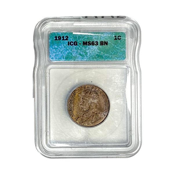 1912 Wheat Cent ICG MS63 BN