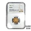 Image 1 : 1862 Indian Head Cent NGC AU58