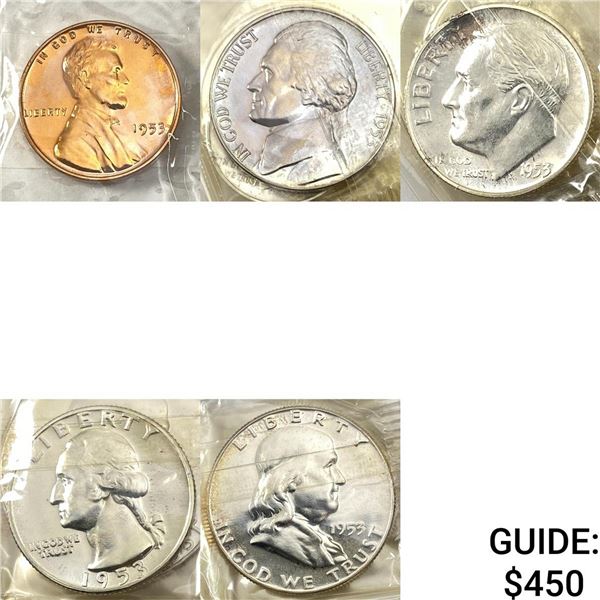 [5] 1953 Us Coin Set