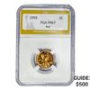 Image 1 : 1955 Wheat Cent PGA PR67 Red