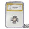 Image 1 : 1845 Seated Liberty Dime PGA MS67+ Monster