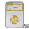 Image 1 : 1909-D $5 Gold Half Eagle PGA MS65