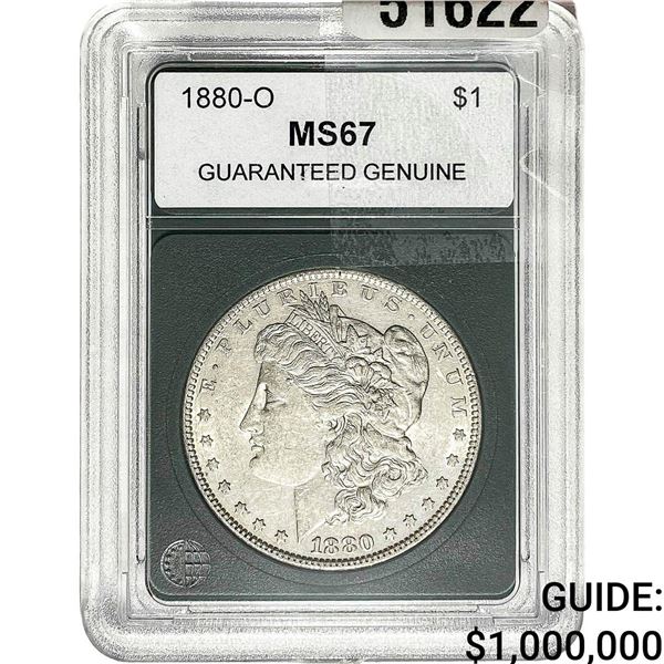 1880-O Morgan Silver Dollar  MS67