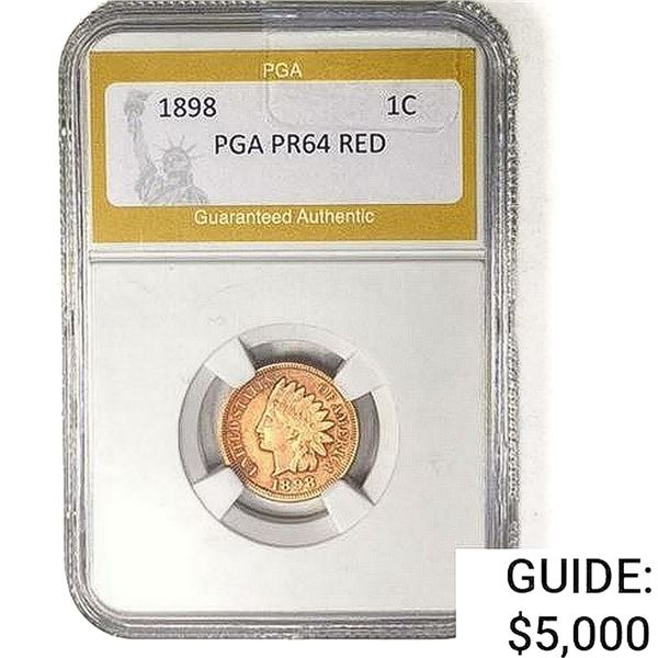 1898 Indian Head Cent PGA PR64 Red