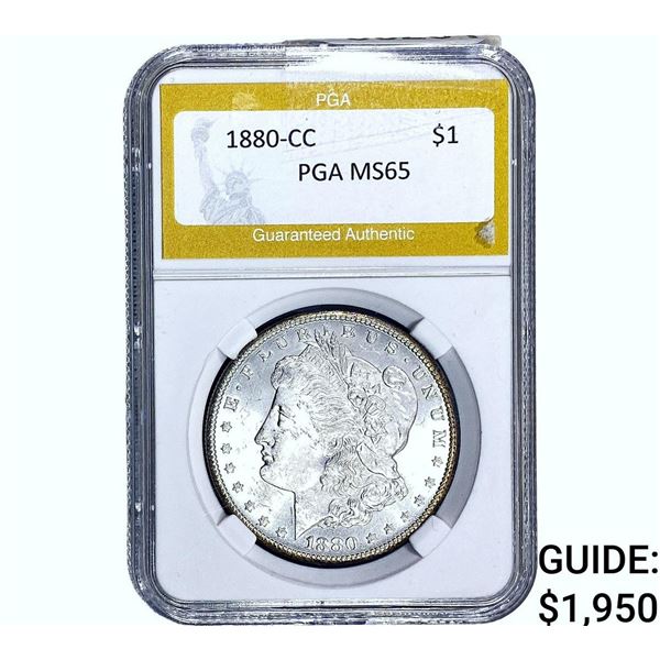 1880-CC Morgan Silver Dollar PGA MS65