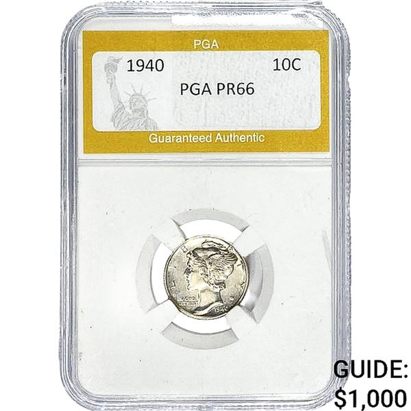 1940 Mercury Silver Dime PGA PR66