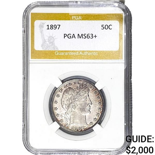 1897 Barber Half Dollar PGA MS63+