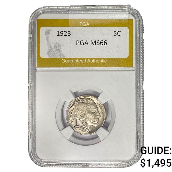 1923 Buffalo Nickel PGA MS66