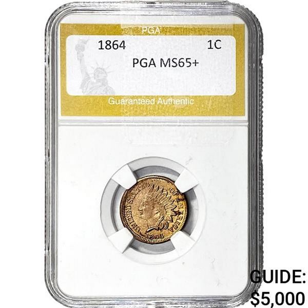 1864 Indian Head Cent PGA MS65+