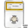 Image 1 : 1914 Barber Dime PGA MS63+