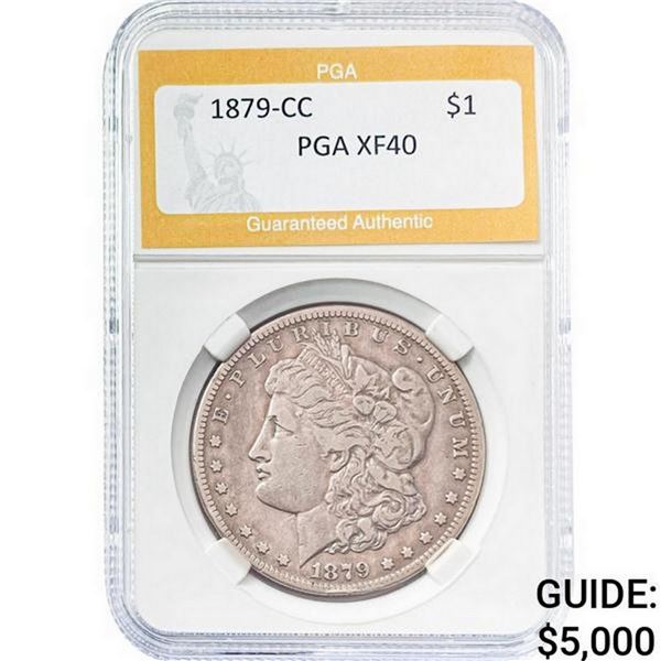 1878-CC Morgan Silver Dollar PGA XF40