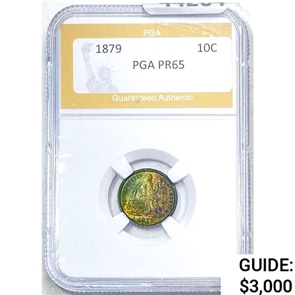1879 Seated Liberty Dime PGA PR65
