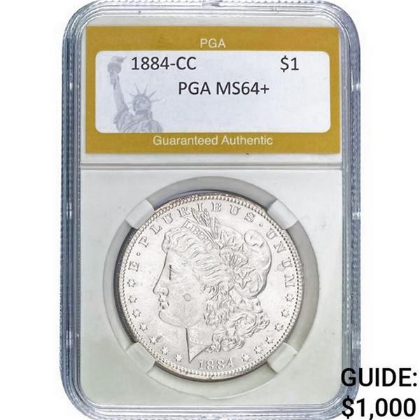 1884-CC Morgan Silver Dollar PGA MS64+